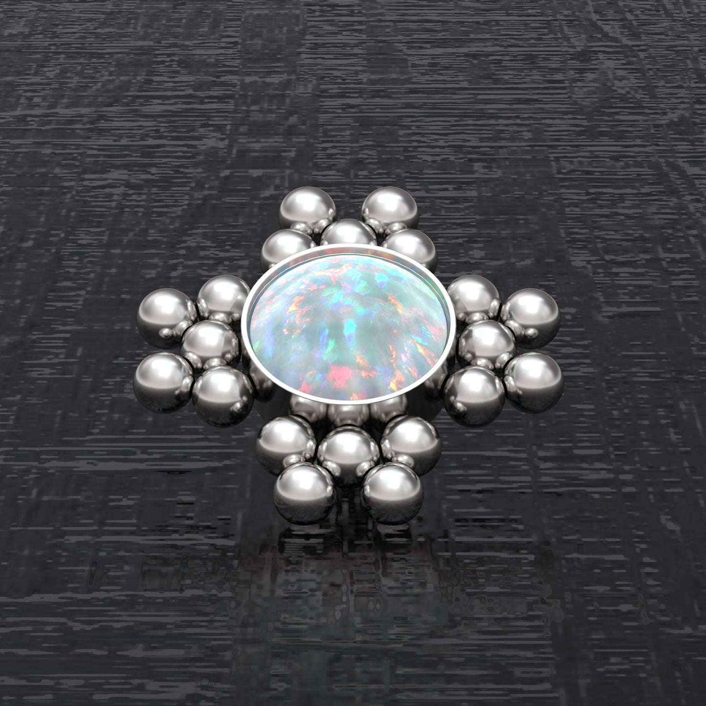 Internally Threaded Dermal Top Surgical Steel - TitaniumFashion