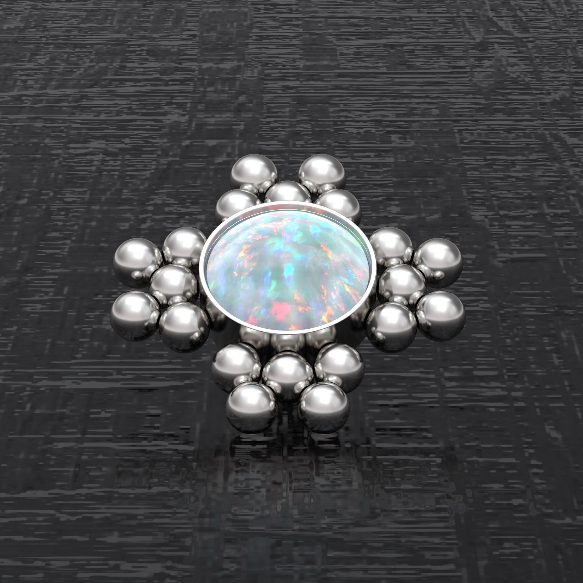 Internally Threaded Dermal Top Surgical Steel - TitaniumFashion