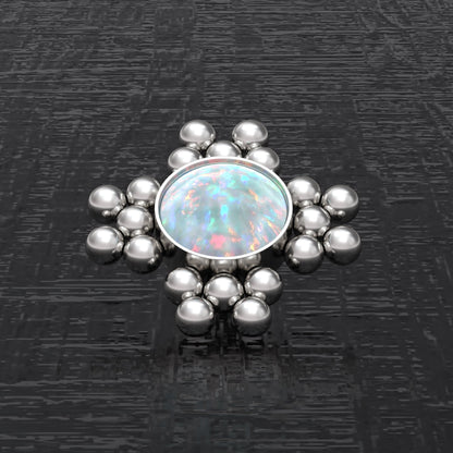 Internally Threaded Dermal Top Surgical Steel - TitaniumFashion