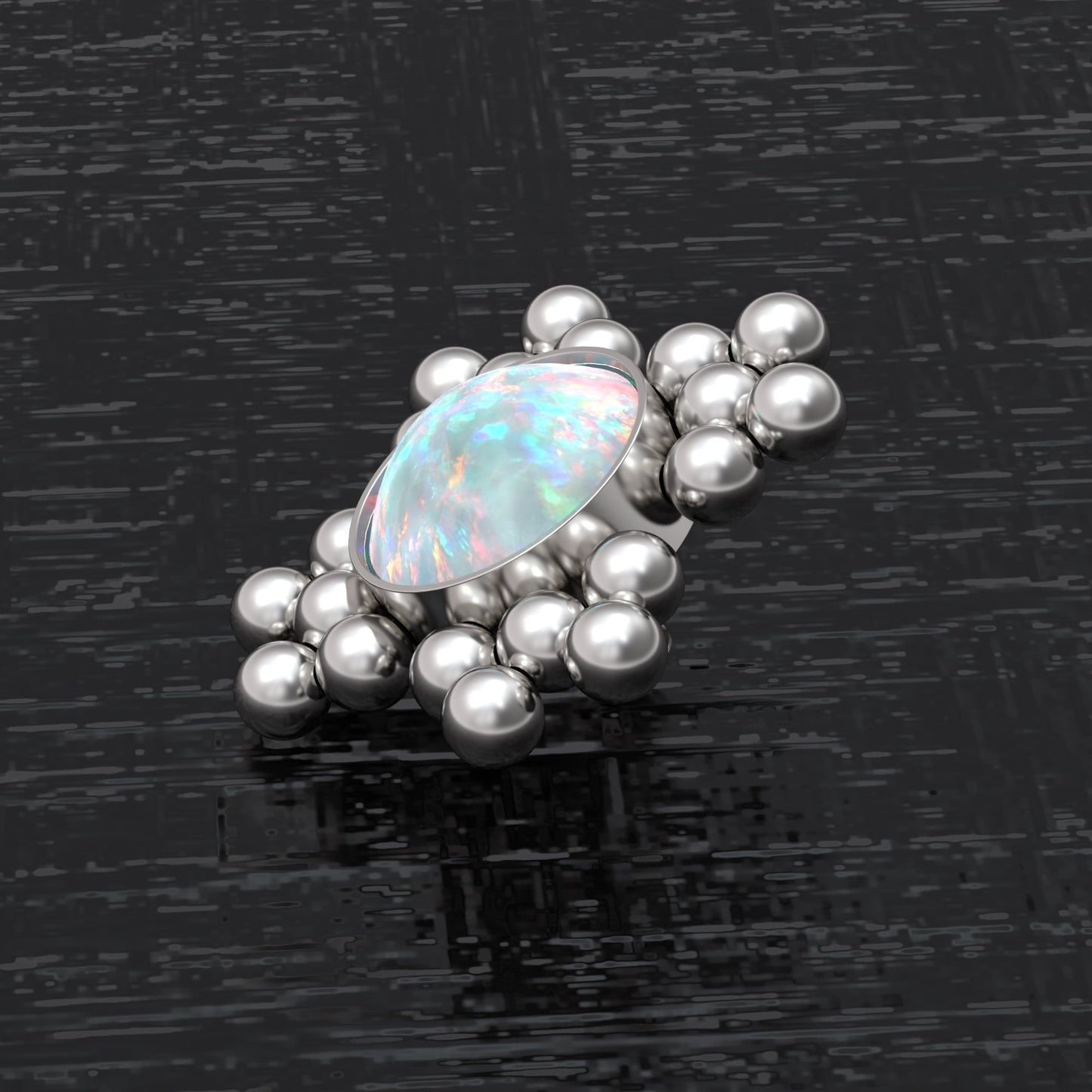 Internally Threaded Dermal Top Surgical Steel - TitaniumFashion