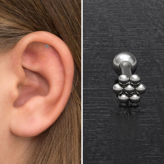 Cartilage Earring Stud Implant Grade Titanium - TitaniumFashion