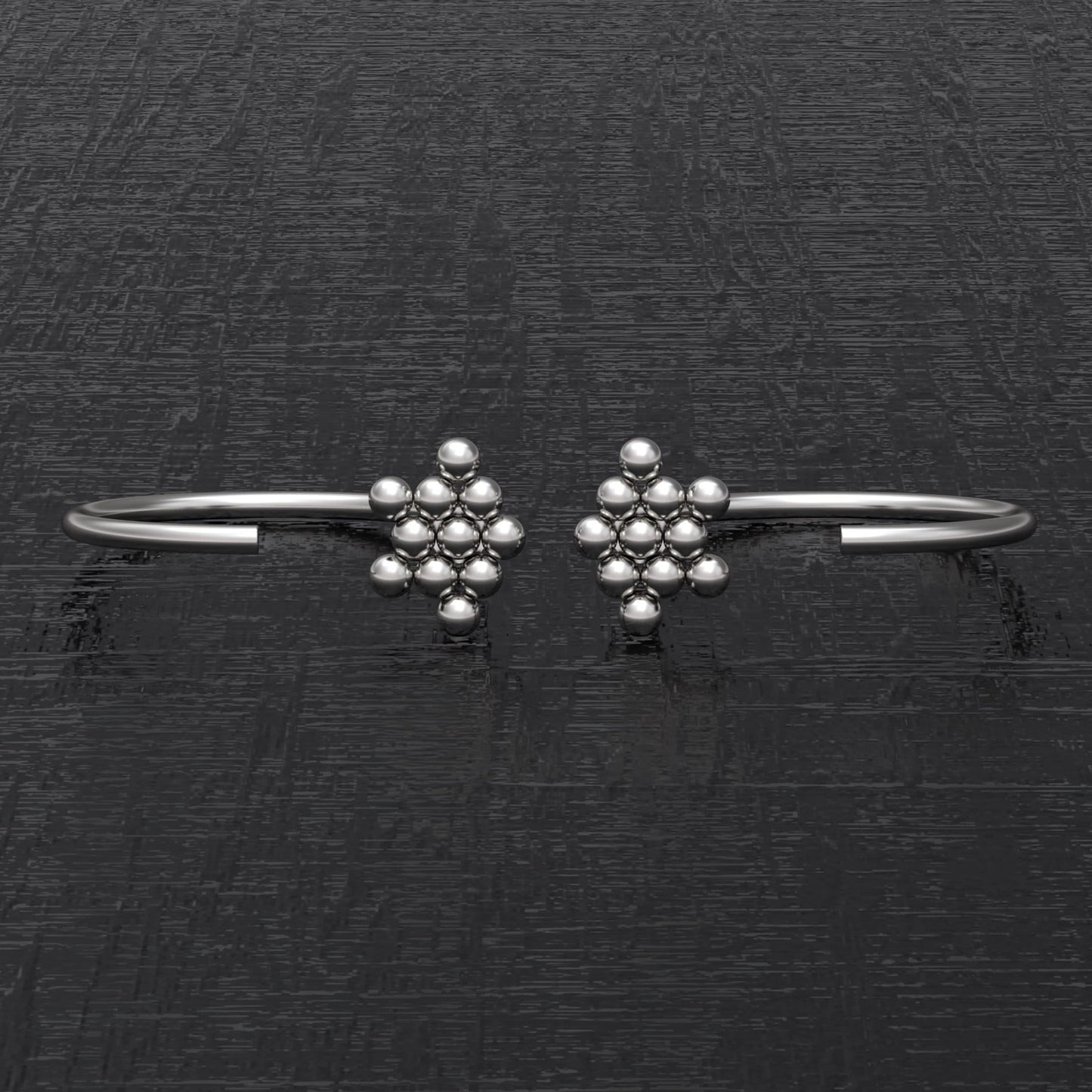 Open Hoop Earrings Surgical Steel - TitaniumFashion