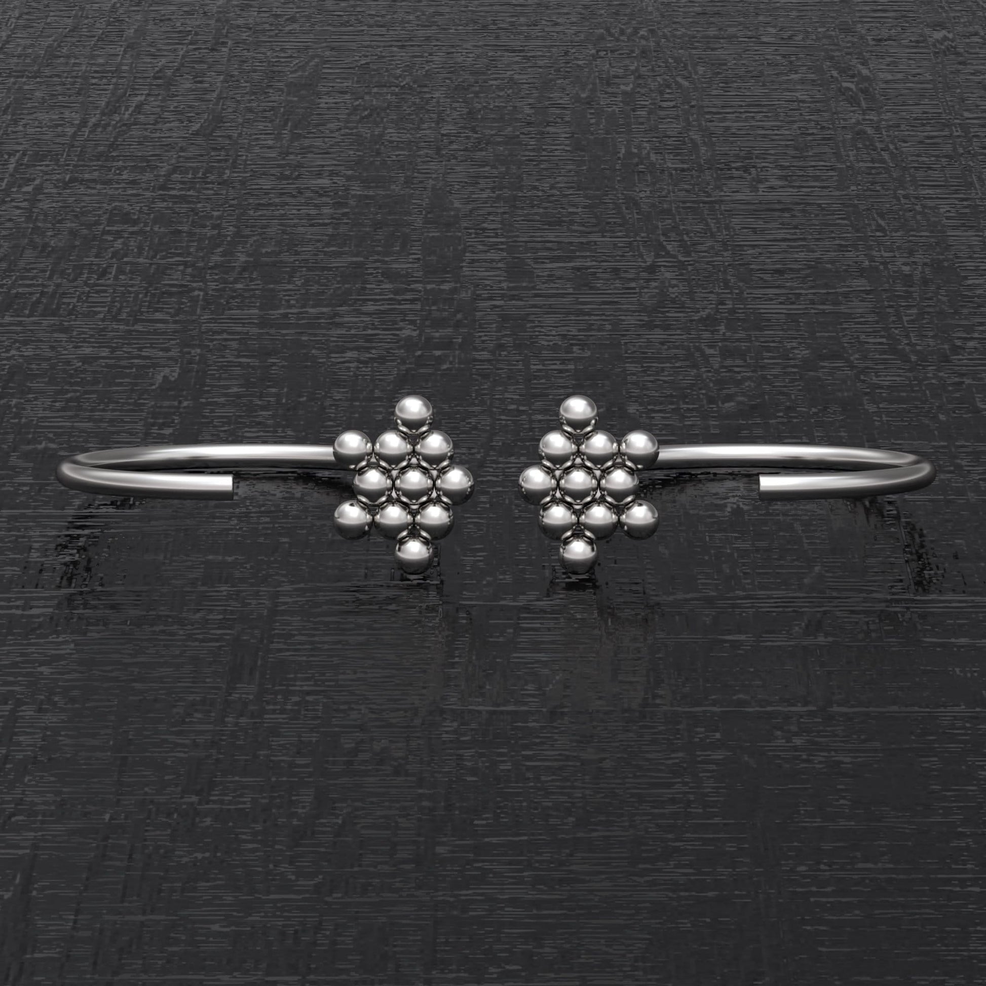 Open Hoop Earrings Surgical Steel - TitaniumFashion