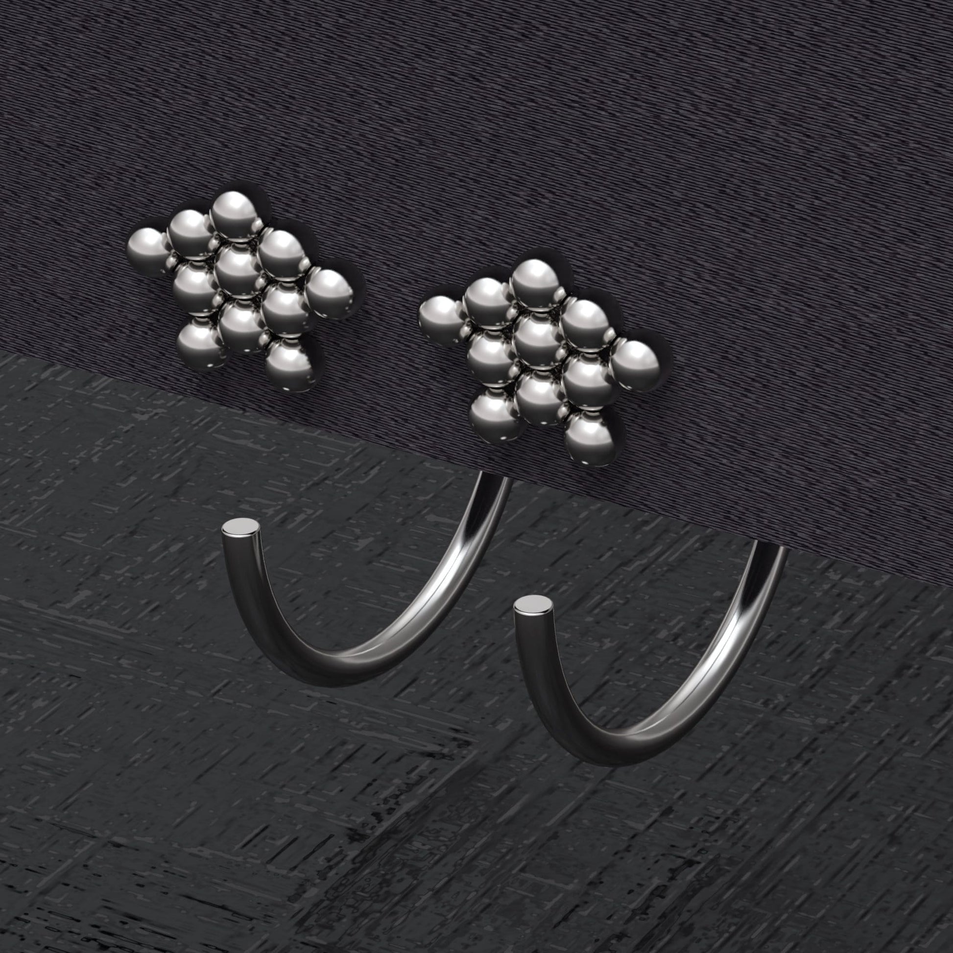 Open Hoop Earrings Surgical Steel - TitaniumFashion