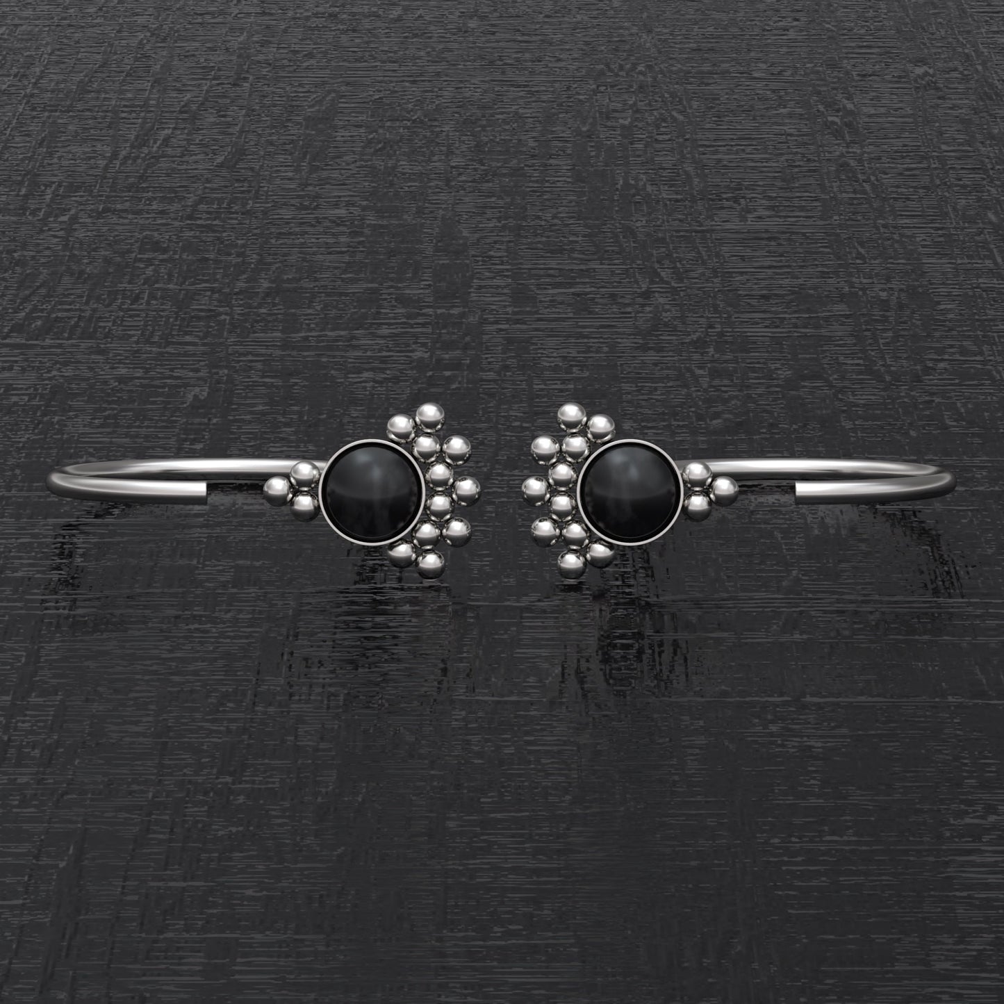 Open Hoop Earrings Surgical Steel - TitaniumFashion