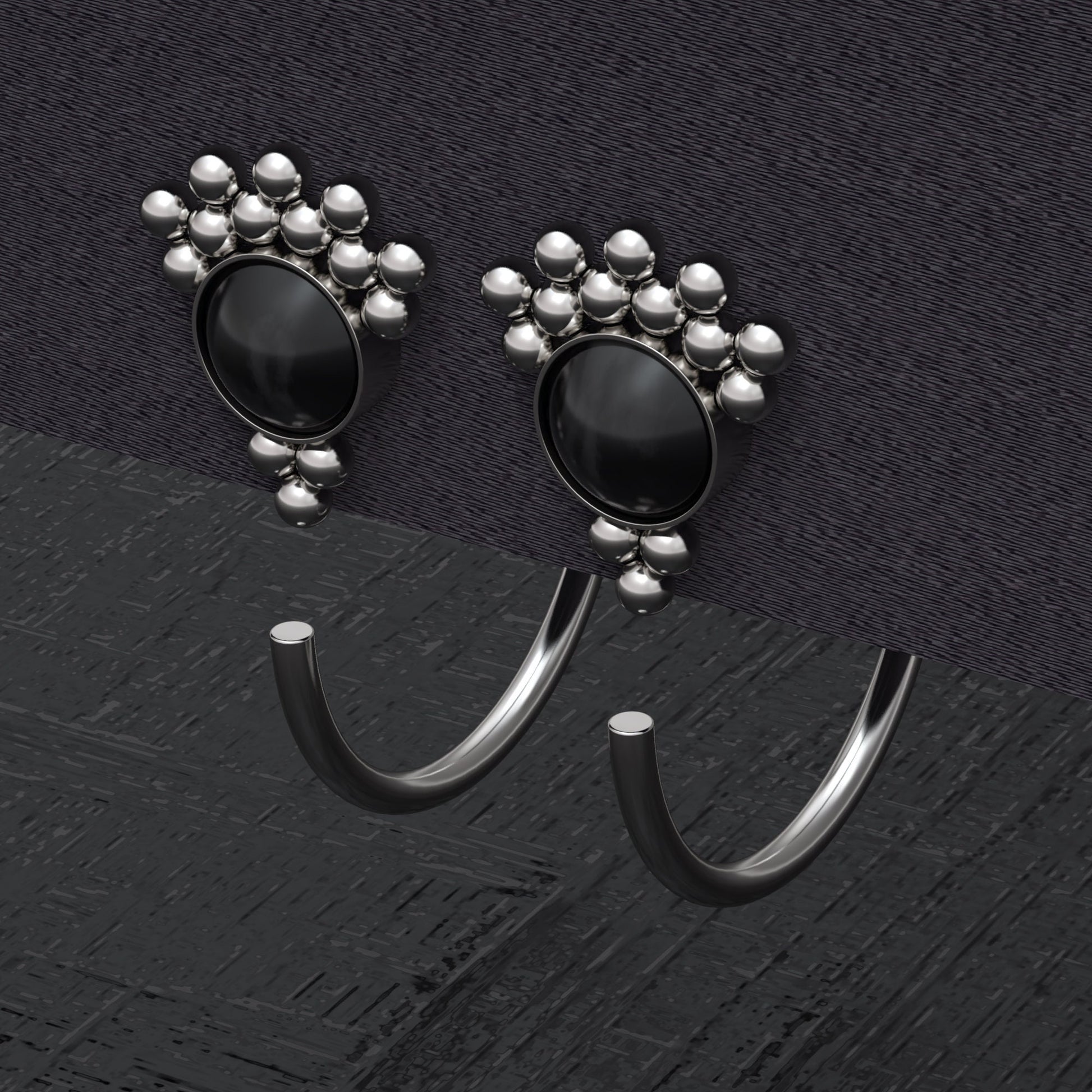 Open Hoop Earrings Surgical Steel - TitaniumFashion