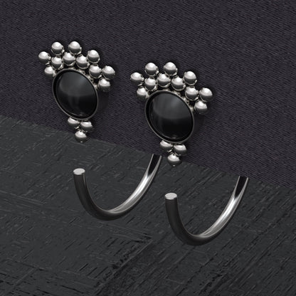 Open Hoop Earrings Surgical Steel - TitaniumFashion