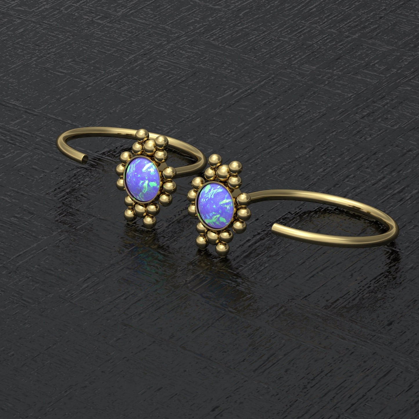 Open Hoop Earrings Surgical Steel - TitaniumFashion