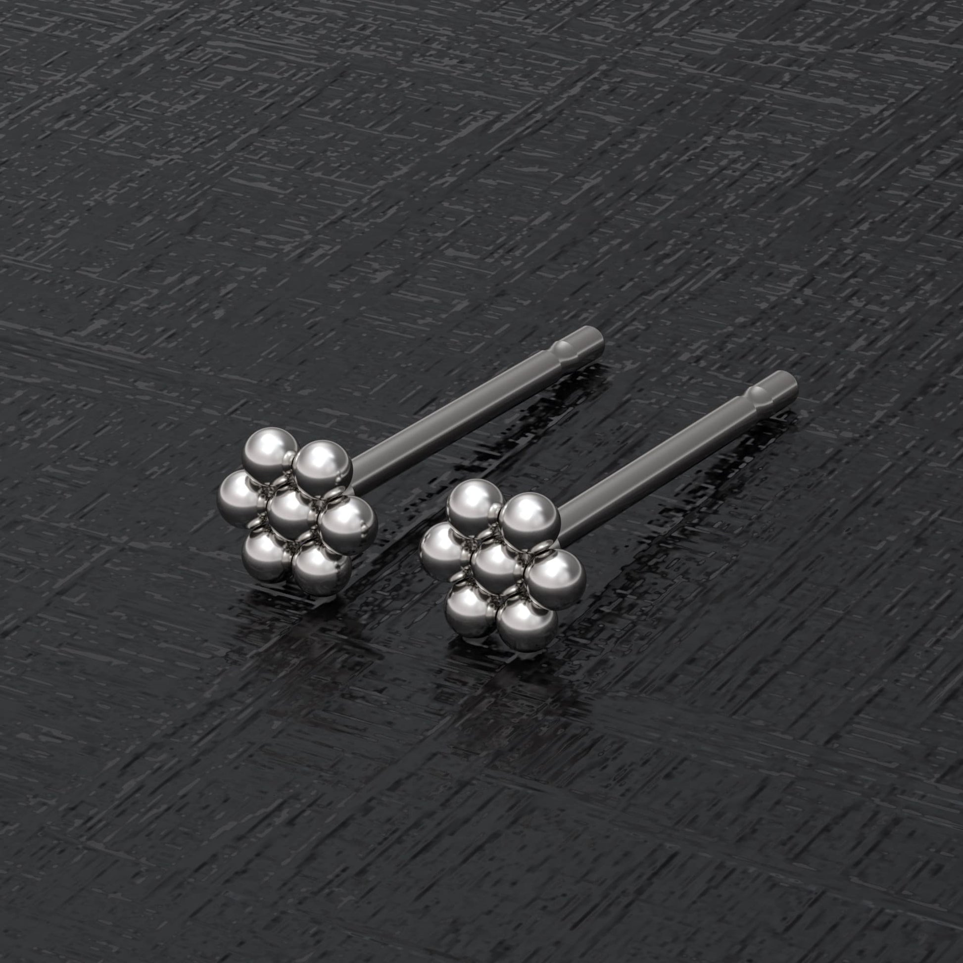 Tiny Stud Earrings Surgical Steel - TitaniumFashion