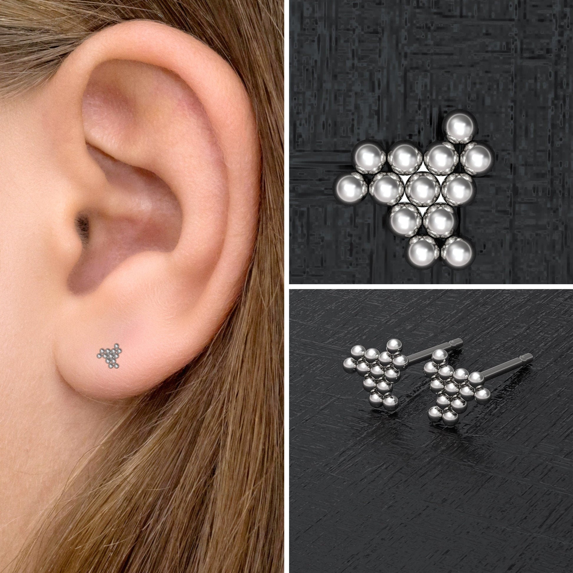 Minimalist Stud Earrings - TitaniumFashion