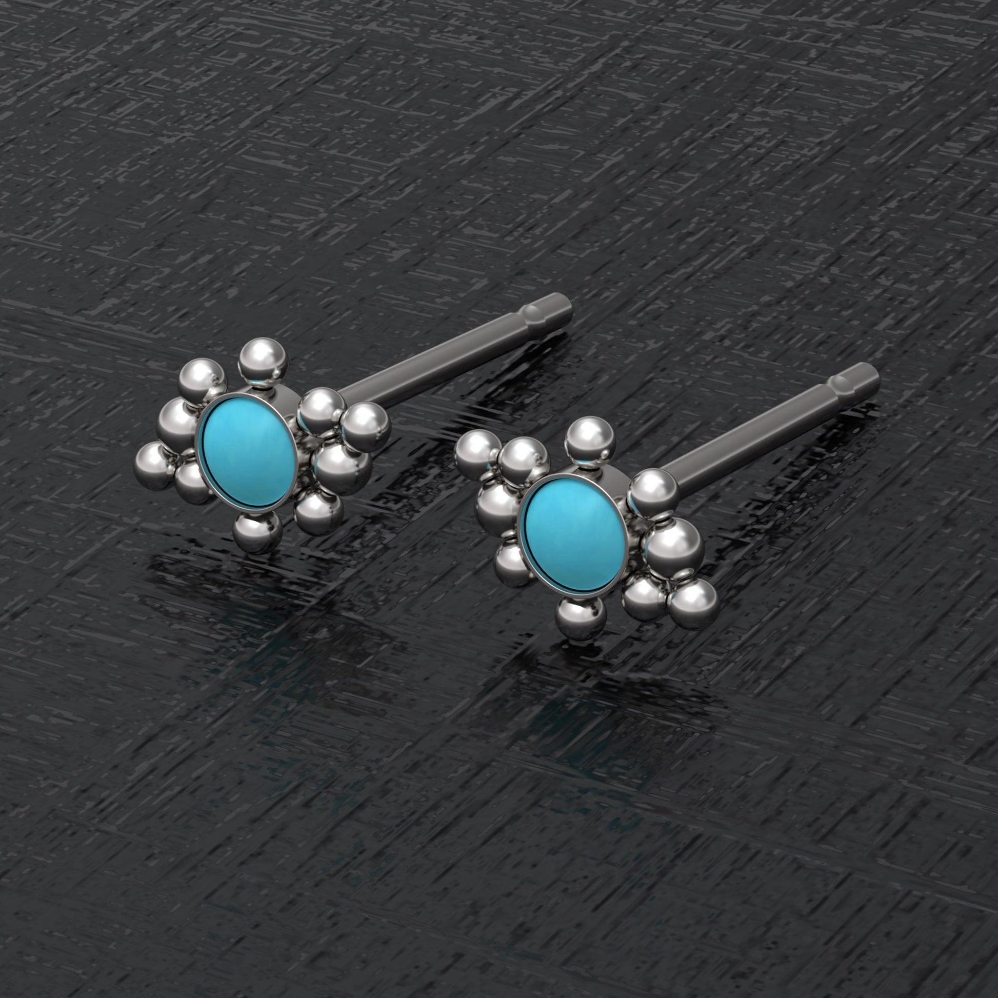 Tiny Stud Earrings Surgical Steel - TitaniumFashion