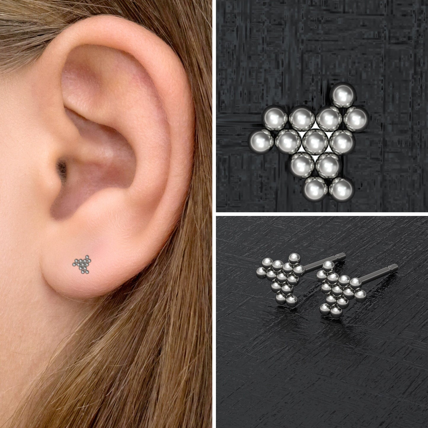 Stud Earrings - TitaniumFashion