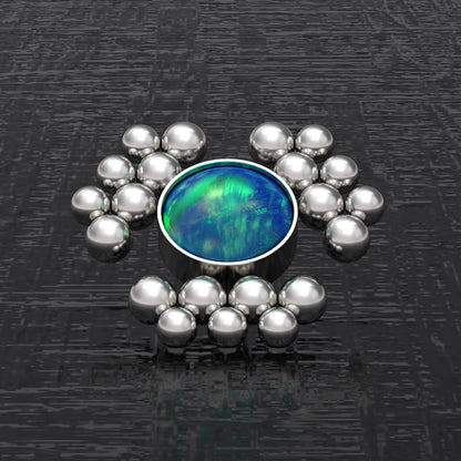 Internally Threaded Dermal Top Surgical Steel - TitaniumFashion