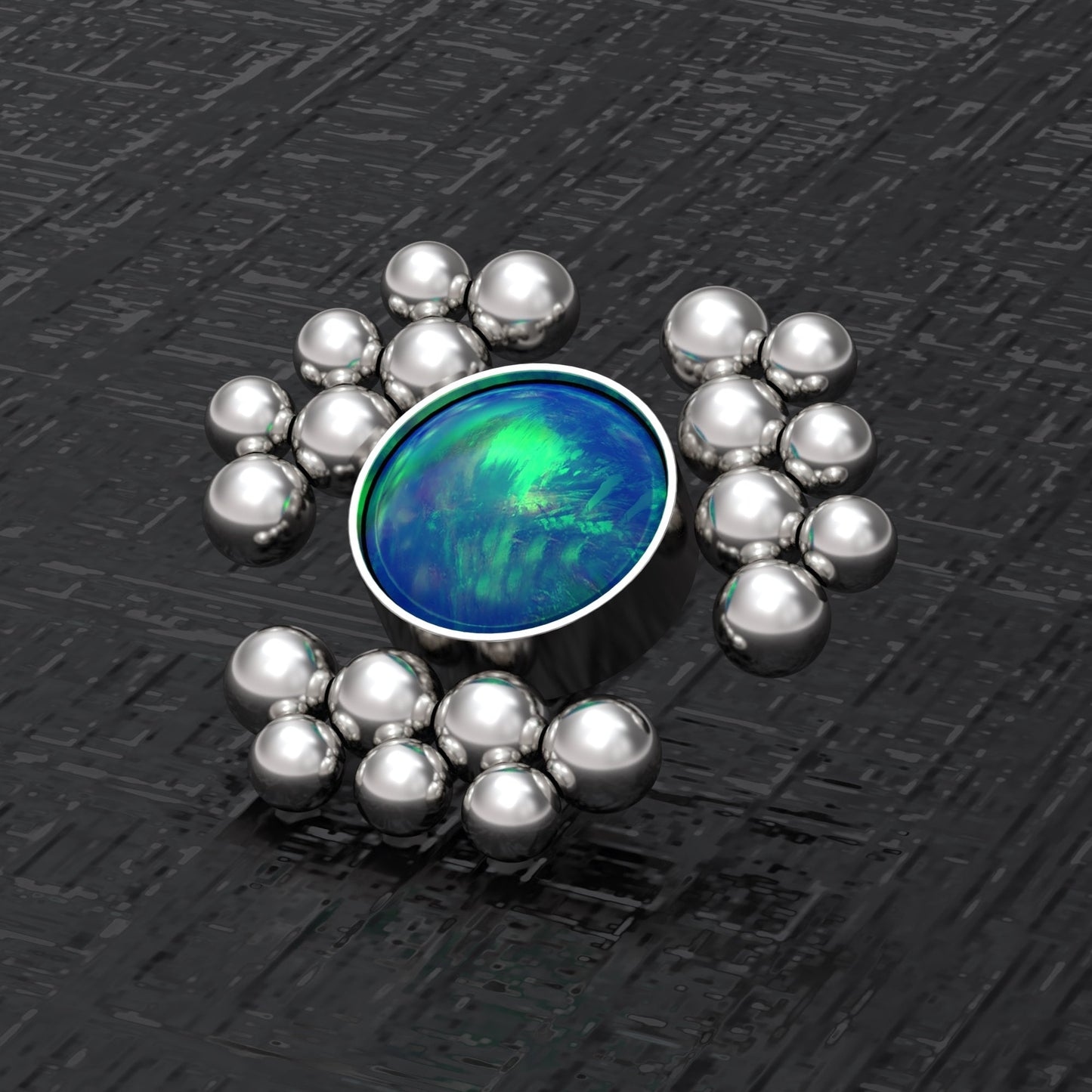 Internally Threaded Dermal Top Surgical Steel - TitaniumFashion