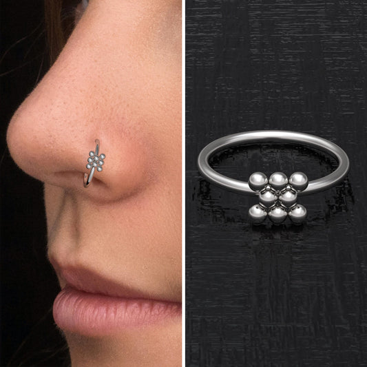 Nose Ring Surgical Steel - TitaniumFashion