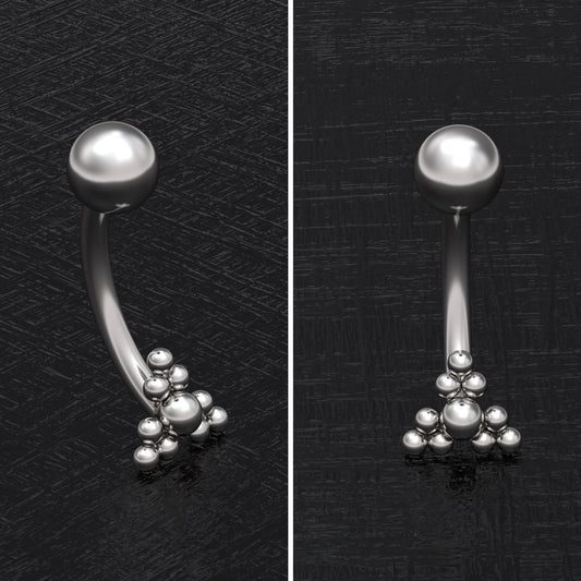 Belly Button Ring Surgical Steel - TitaniumFashion