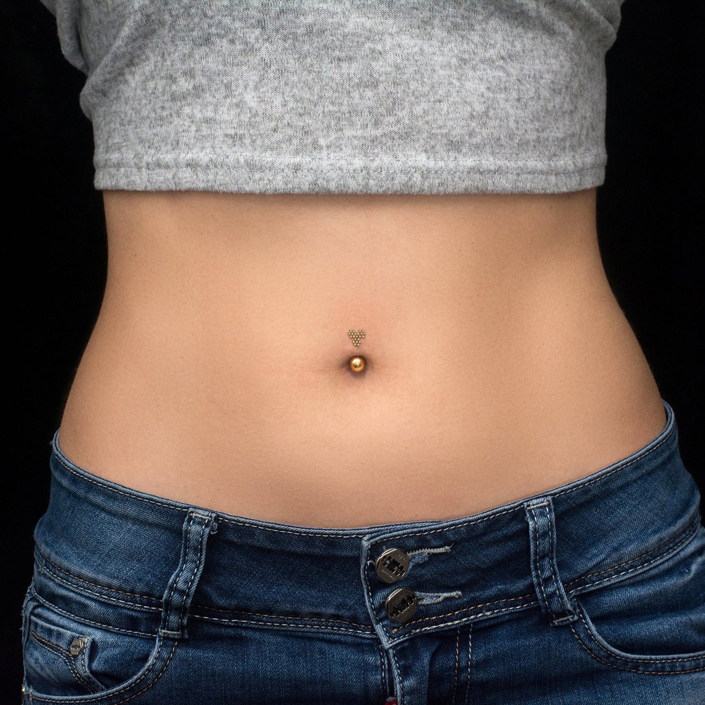 Belly Button Ring Surgical Steel - TitaniumFashion