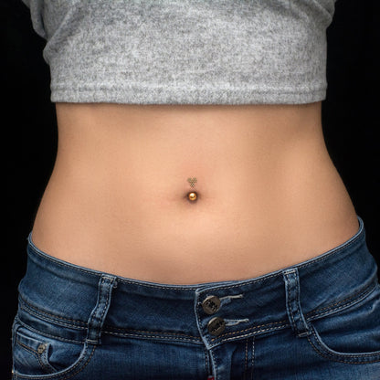 Belly Button Ring Surgical Steel - TitaniumFashion