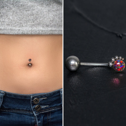 Navel Ring Surgical Steel - TitaniumFashion