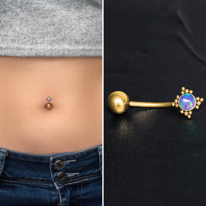 Navel Ring Surgical Steel - TitaniumFashion