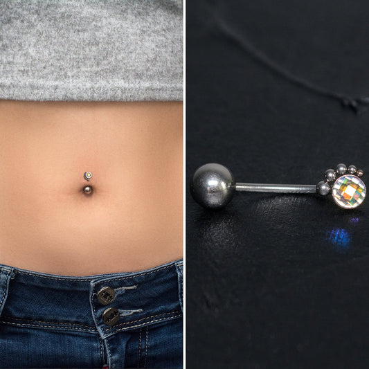 Navel Ring Titanium Implant Grade - TitaniumFashion