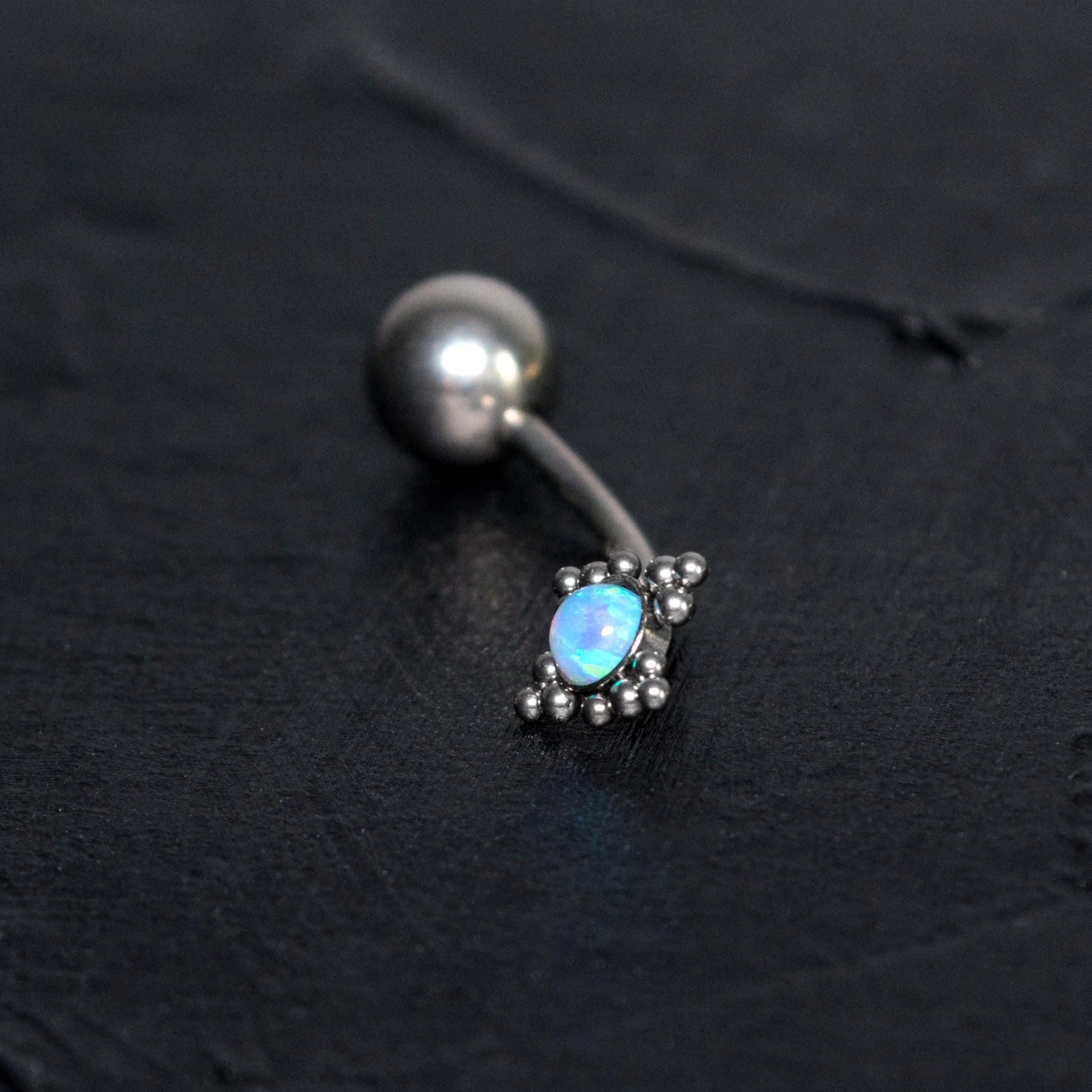 Titanium Belly Ring Opal - TitaniumFashion