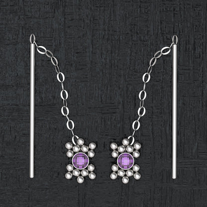 CZ Drop Earrings - TitaniumFashion