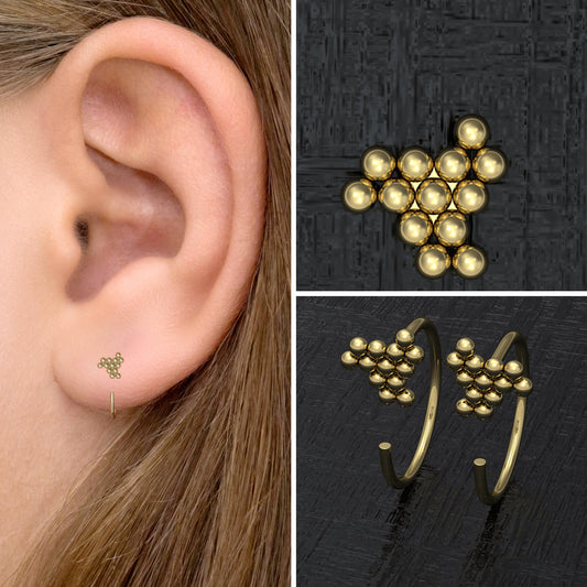 Small Hoop Earrings - TitaniumFashion