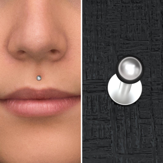Lip Labret Surgical Steel - TitaniumFashion