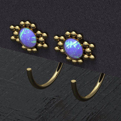 Open Hoop Earrings Surgical Steel - TitaniumFashion