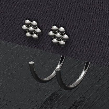Small Hoop Earrings Implant Grade Titanium - TitaniumFashion