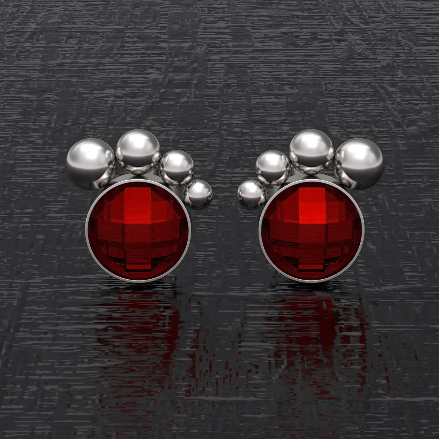 CZ Small Stud Earrings - TitaniumFashion