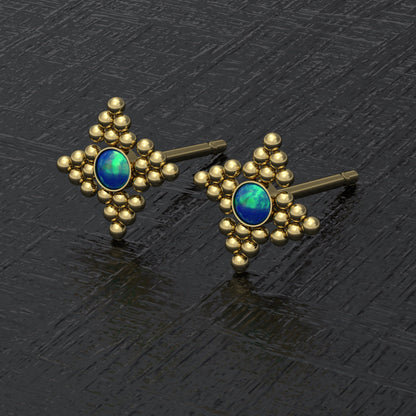 Small Post Earrings - TitaniumFashion