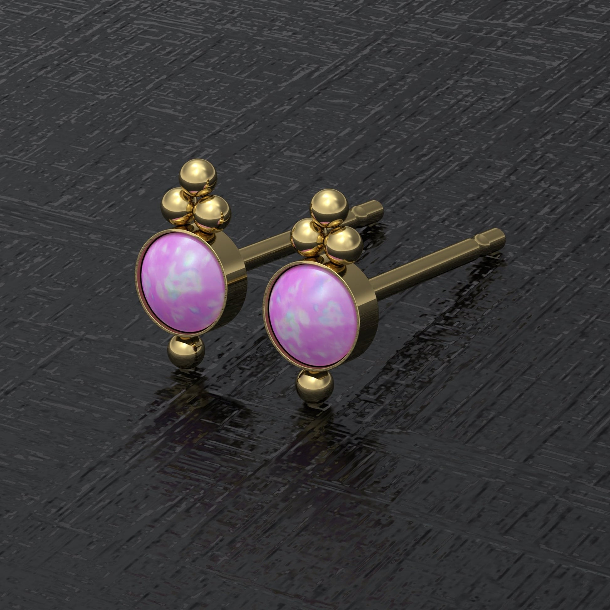 Small Stud Earrings Surgical Steel - TitaniumFashion