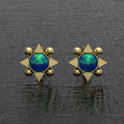 Tiny Stud Earrings Surgical Steel - TitaniumFashion