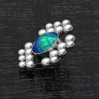 Internally Threaded Dermal Top Surgical Steel - TitaniumFashion