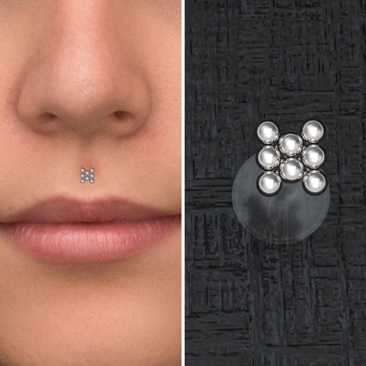 Bioflex Lip Ring - TitaniumFashion