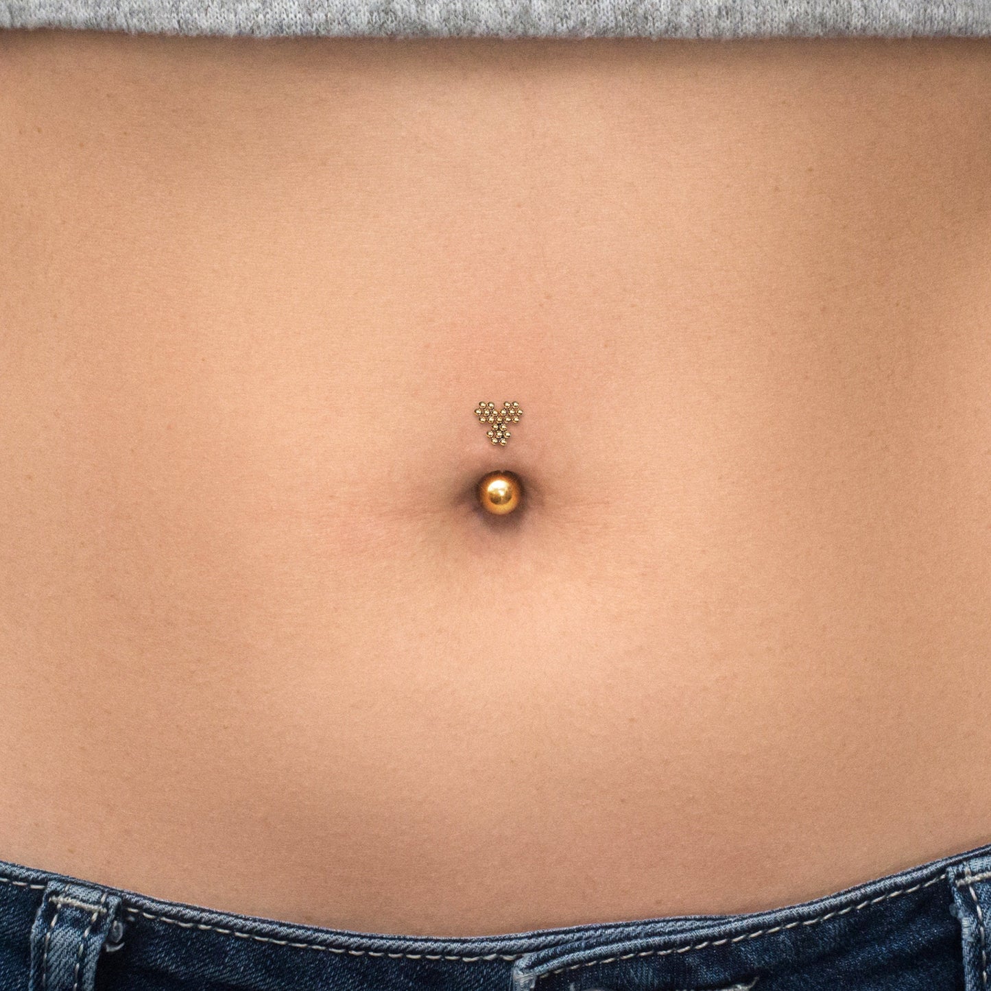 Belly Button Ring Surgical Steel - TitaniumFashion