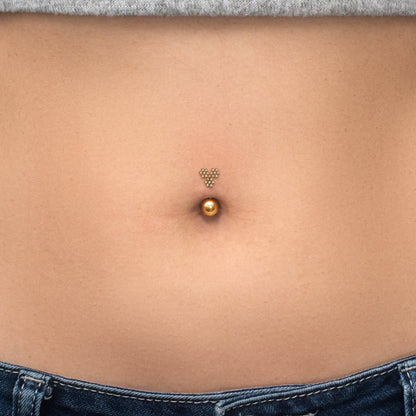 Belly Button Ring Surgical Steel - TitaniumFashion