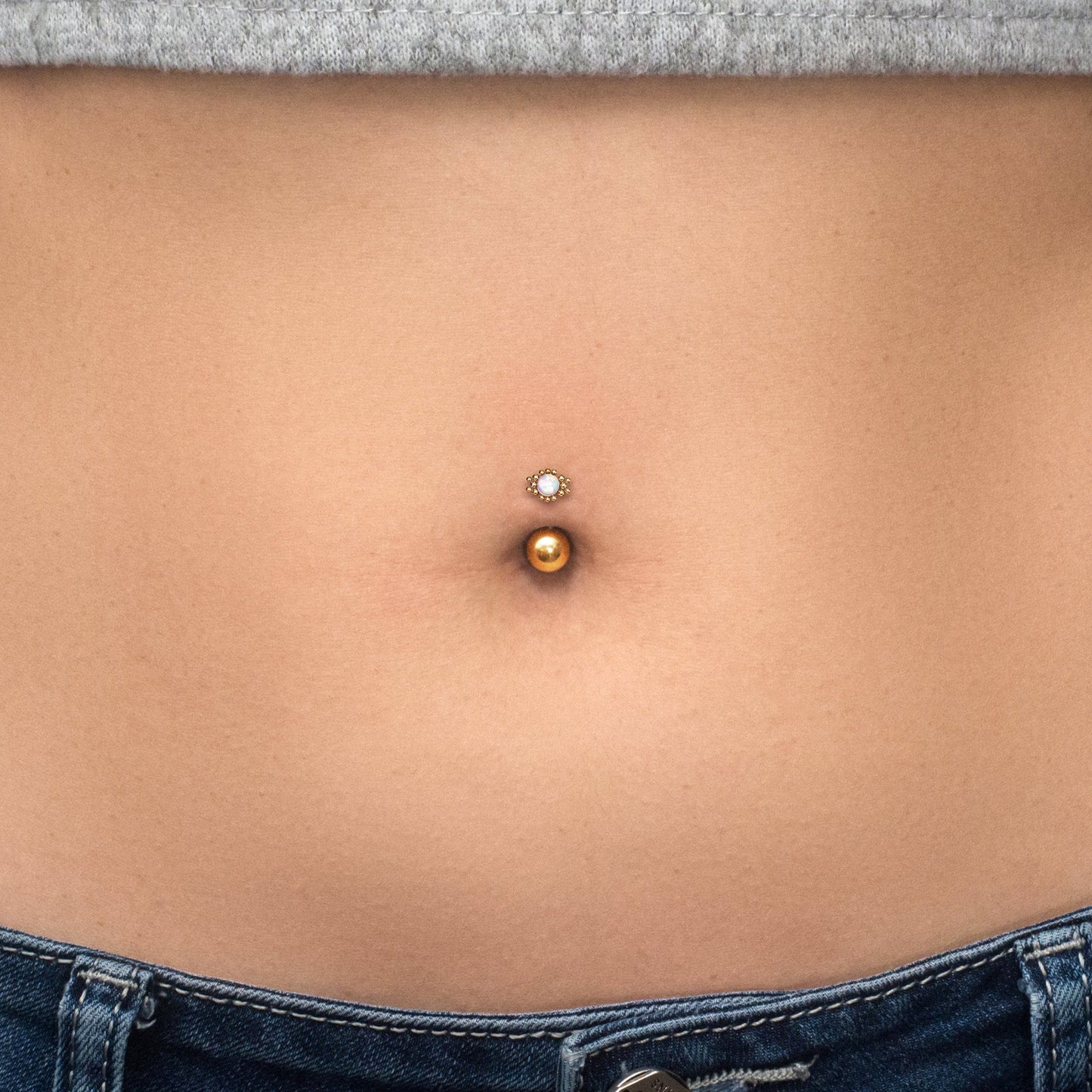 Belly Button Piercing Surgical Steel - TitaniumFashion