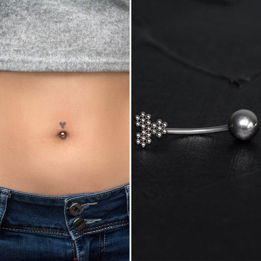 Belly Button Ring Titanium Implant Grade - TitaniumFashion