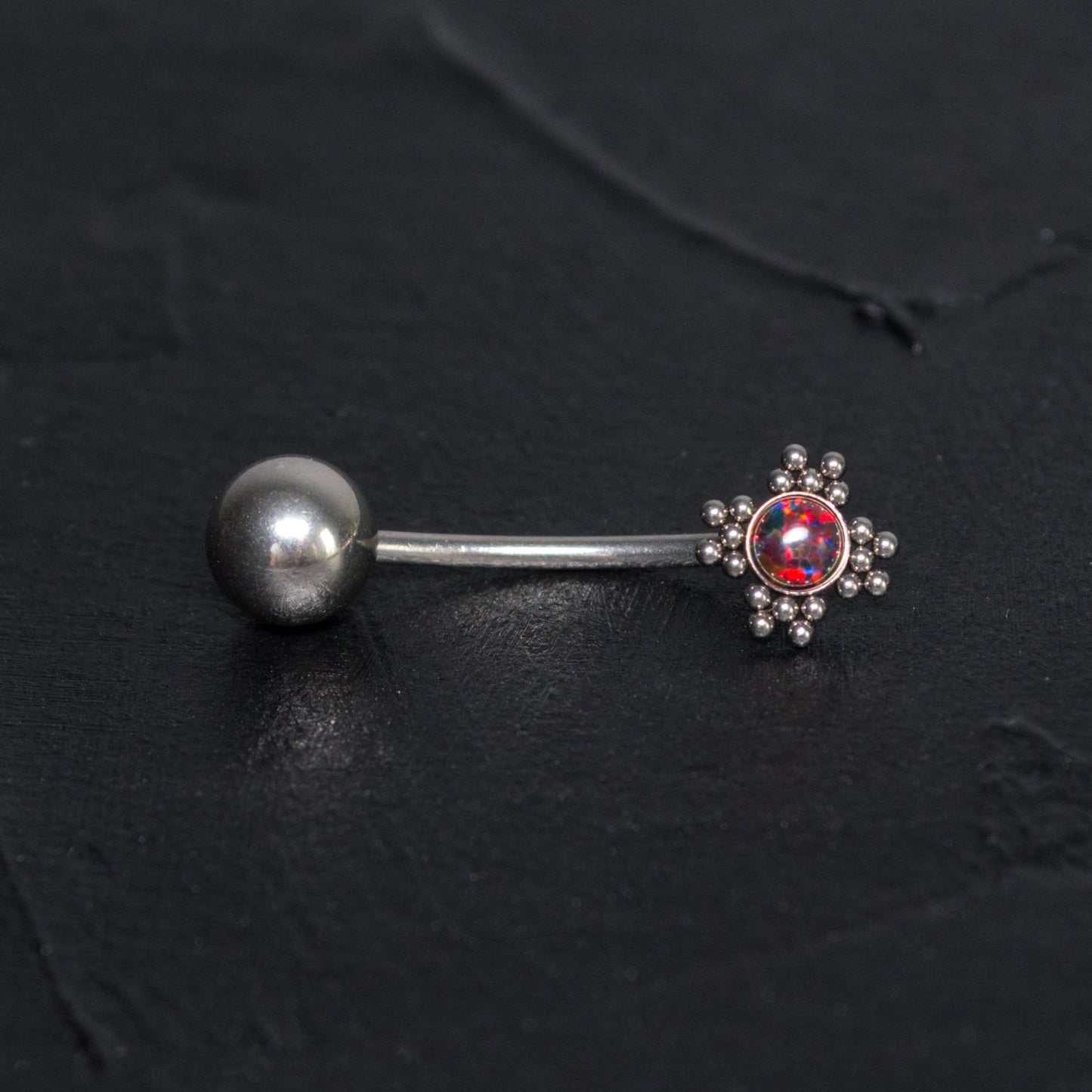 Titanium Belly Barbell - TitaniumFashion