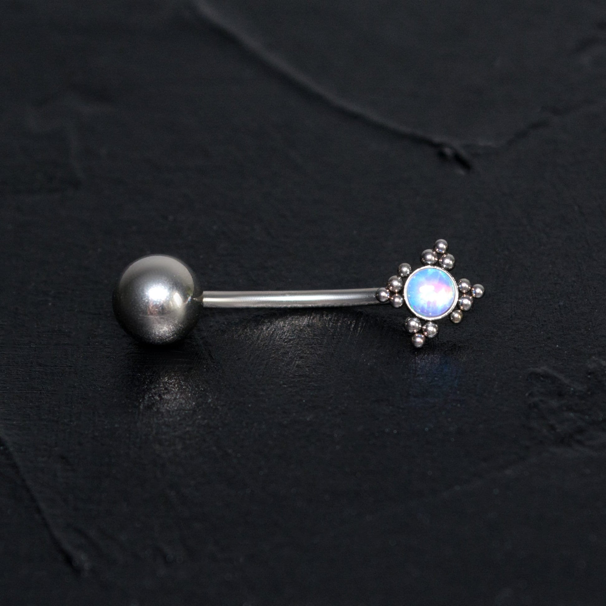 Titanium Belly Ring Opal - TitaniumFashion