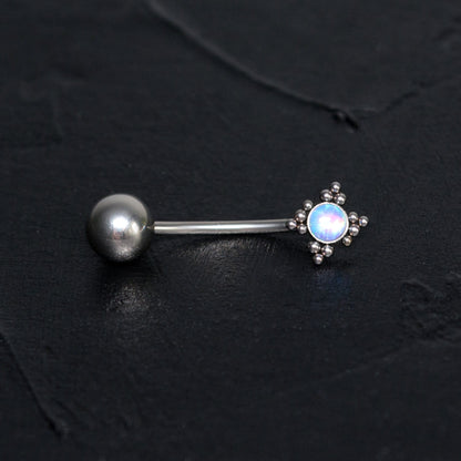 Titanium Belly Ring Opal - TitaniumFashion