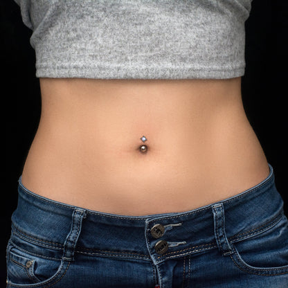 Titanium Belly Ring Opal - TitaniumFashion