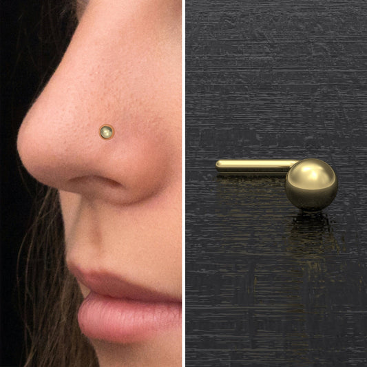 Nose Screw Stud Surgical Steel - TitaniumFashion