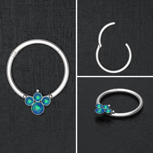 Nipple Ring Opal - TitaniumFashion