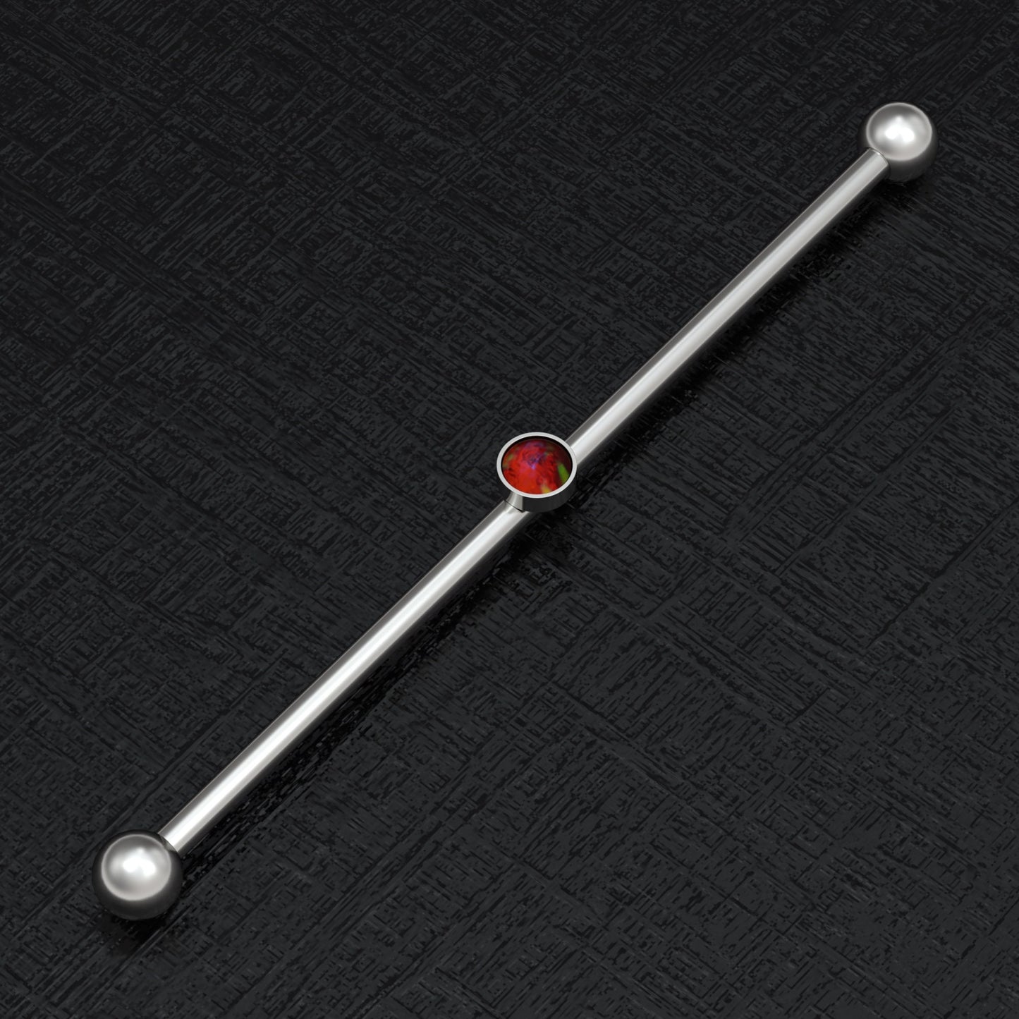 Opal Industrial Piercing 14g - TitaniumFashion