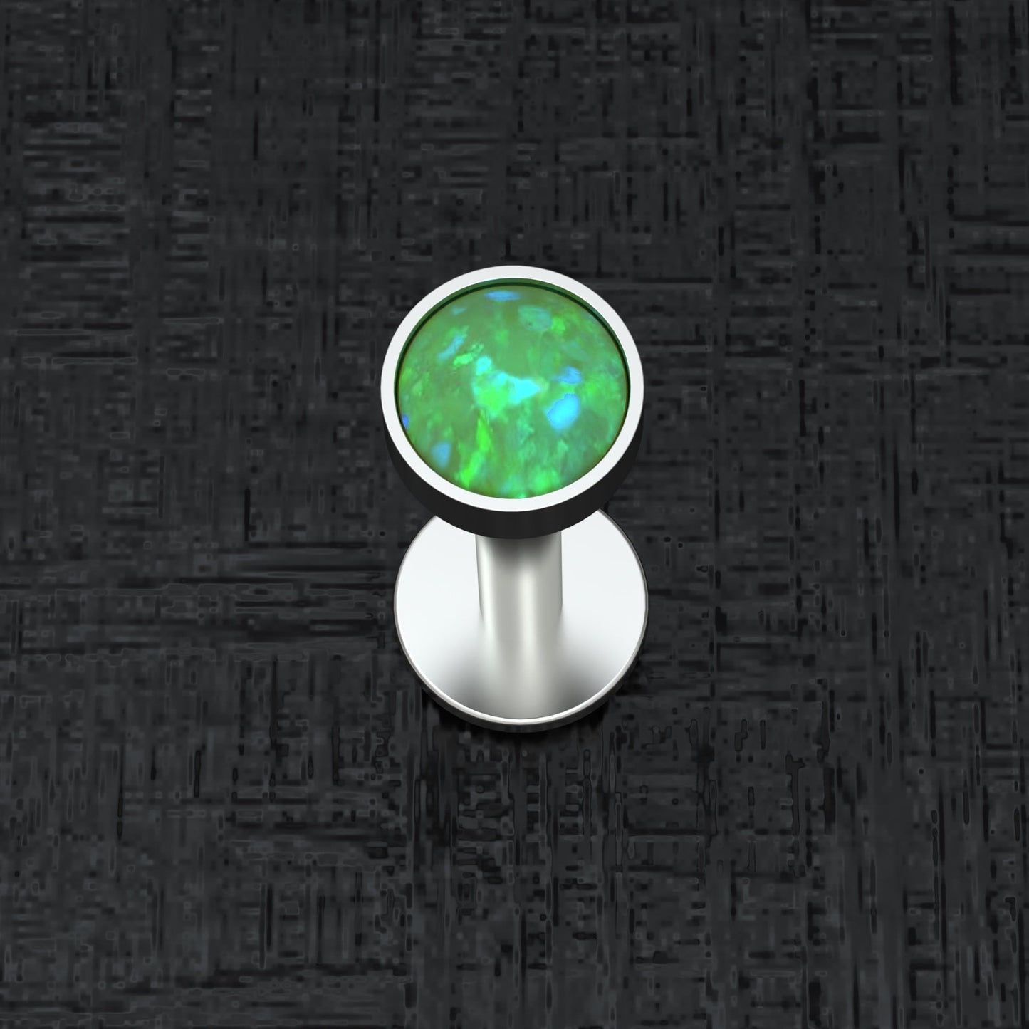 Opal Lip Piercing Titanium Implant Grade - TitaniumFashion