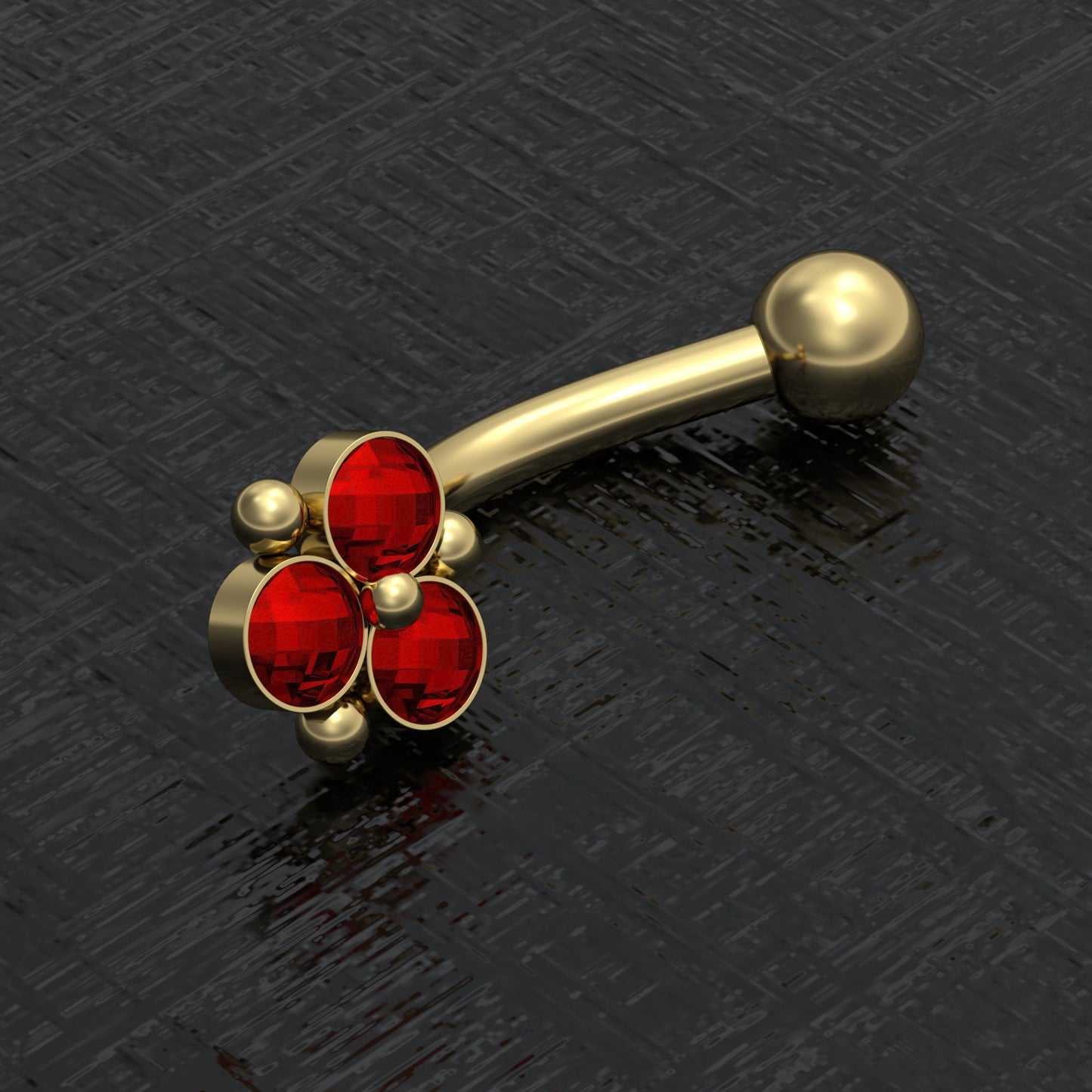 CZ Rook Piercing Surgical Steel - TitaniumFashion